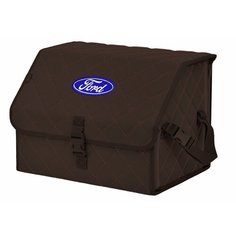 Органайзер-саквояж "Союз" в багажник Ford (Форд), размер M. Цвет: коричневый с коричневой прострочкой Ромб. A&P Групп