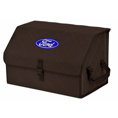 Органайзер-саквояж "Союз" в багажник Ford (Форд), размер L. Цвет: коричневый с коричневой прострочкой Ромб. A&P Групп