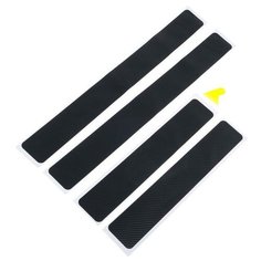 Пленка защитная на порог авто, карбон, 60х7 см, 40х7 см, набор 4 шт Romanoff