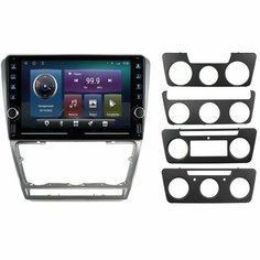Магнитола R320 Шкода Октавия А5 (Серая рамка) Skoda Octavia A5 - Android 13 - Процессор 8 ядерный - Память 6+128Gb - CarPlay - QLED - DSP 36 полос - 4G(Sim)