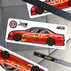 Виниловая наклейка машинка Toyota Mark 2 JDM 17.5х5.5 Resource Stickers