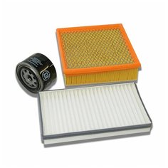 Комплект фильтров EOAC101 (масл.+возд.+салон.) ВАЗ-1118, 2190, DATSUN mi-DO, on-DO ELEMENT