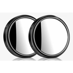 Зеркало мертвой зоны, с регулировкой, 5 см, 2шт, цвет черный Альнавита