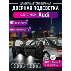 Штатная подсветка дверей на Audi (2шт) Shadowlight