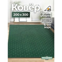 Ковер комнатный на пол 200х300 безворсовый на кухню Homeses