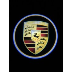 Подсветка с логотипом (проекция), беспроводная в двери для Porsche 2 шт Zareq
