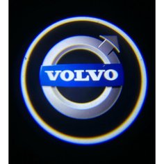 Подсветка с логотипом, беспроводная в двери для VOLVO 2 шт Zareq