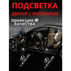 Подсветка дверей, проекция логотипа для Lexus (2шт.) Авто тема