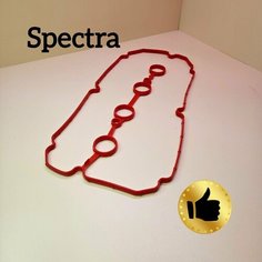 Прокладка клапанной крышки KIA Spectra 1,6 (силикон) красный Тексо Авто