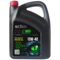 Полусинтетическое моторное масло GT Max 10W-40 API SN/CF, 4л