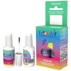 Автоэмаль Color1 в наборе (краска+лак) Ford 2KWC Honour Green, 20 мл