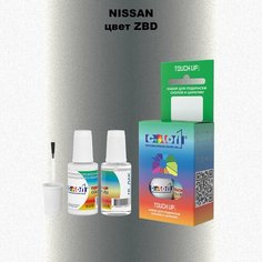 Автоэмаль Color1 в наборе (краска+лак) Nissan ZBD Platinum Silver, 20 мл