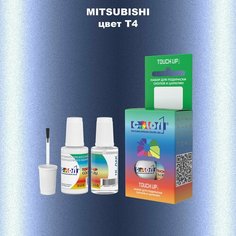 Автоэмаль Color1 в наборе (краска+лак) Mitsubishi T4 Bourasque, Bleu Bourrasque, 20 мл