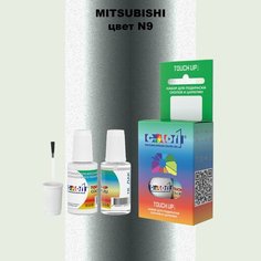 Автоэмаль Color1 в наборе (краска+лак) Mitsubishi N9 White Pearl, Blanc Nacre, 20 мл