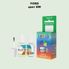 Автоэмаль Color1 в наборе (краска+лак) Ford DW Nitrous Blue, 20 мл