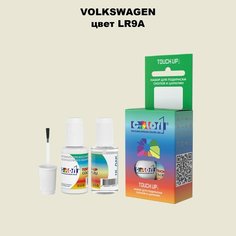 Автоэмаль Color1 в наборе (краска+лак) Volkswagen LR9A, R6, R6R6 - Campanella White, 20 мл