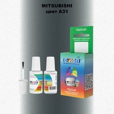 Автоэмаль Color1 в наборе (краска+лак) Mitsubishi A31 Cool Silver/Apex Silver, 20 мл