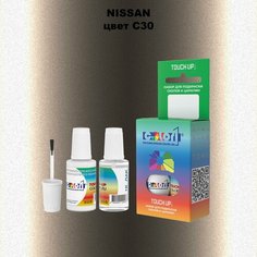 Автоэмаль Color1 в наборе (краска+лак) Nissan C30 Cafe Latte, 20 мл