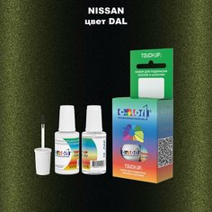 Автоэмаль Color1 в наборе (краска+лак) Nissan DAL Evergreen, Midnight Pine, 20 мл