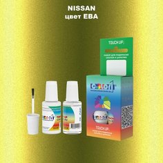 Автоэмаль Color1 в наборе (краска+лак) Nissan EBA Greenish Yellow, Nitro Lime, 20 мл
