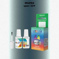 Автоэмаль Color1 в наборе (краска+лак) Mazda 33Y Icy Blue, 20 мл