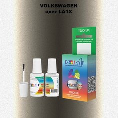 Автоэмаль Color1 в наборе (краска+лак) Volkswagen LA1X Titanium Beige, 20 мл