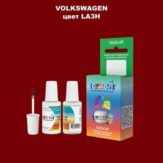 Автоэмаль Color1 в наборе (краска+лак) Volkswagen LA3H Salsa Red, 20 мл