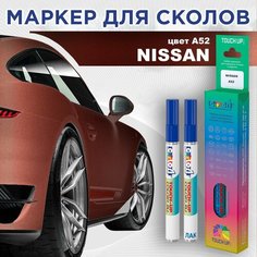 Автоэмаль Color1 в наборе (лак+маркер) Nissan A52 - Fired Iron