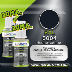 Luxfore подкраска для царапин и сколов RAL 5004 Черно-синий 20 мл + лак 20 мл комплект