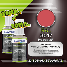 Luxfore подкраска для царапин и сколов RAL 3017 Розовый 20 мл + лак 20 мл комплект