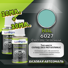 Luxfore подкраска для царапин и сколов RAL 6027 Светло-зеленый 20 мл + лак 20 мл комплект