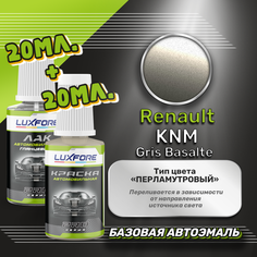 Luxfore подкраска для царапин и сколов Renault KNM Gris Basalte 20 мл + лак 20 мл комплект