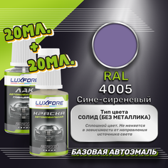 Luxfore подкраска для царапин и сколов RAL 4005 Сине-сиреневый 20 мл + лак 20 мл комплект