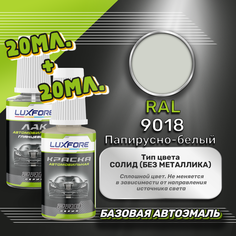 Luxfore подкраска для царапин и сколов RAL 9018 Папирусно-белый 20 мл + лак 20 мл комплект