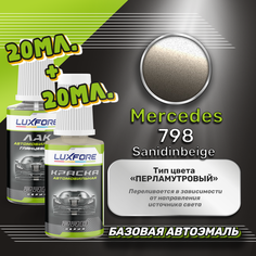 Luxfore подкраска для царапин и сколов Mercedes 798 Sanidinbeige 20 мл + лак 20 мл комплект