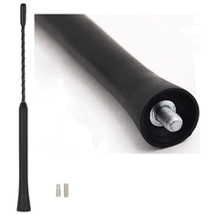 24см Пруток - штырь для авто радио антенны, два переходника под резьбы М5 М6 Noname