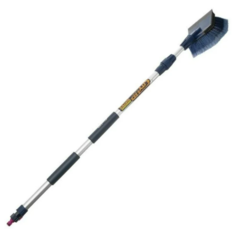 Щетка CityUP 617 для мытья телескопическая с водосгоном, ширина щетки 26 см, 1,2-1,8 м