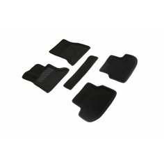 Ворсовые коврики с бортиком BMW 5 Series (F10/F11) 2013-2017 черные / БМВ 5 серии с 2013 года Sei Ntex