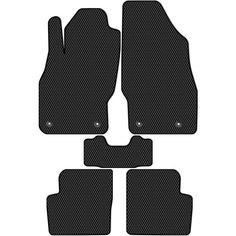 Коврики в салон ЭВА Allmone для Opel Corsa 4 (S07, D) 2006 - 2014, черные, 5шт. / Опель Корса 4