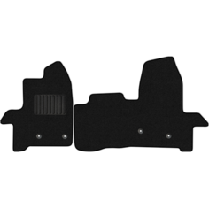 Коврики в салон текстильные Allmone "Стандарт" для Ford Transit 7 2014 - Н. В, черные, 2шт. / Форд Транзит 7