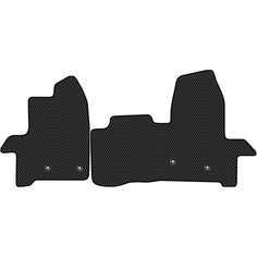 Коврики в салон ЭВА Allmone для Ford Transit 7 2014 - Н. В, черные, 2шт. / Форд Транзит 7