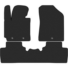 Коврики в салон ЭВА Allmone для Kia Soul 2 (PS) 2014 - 2019 задний цельный, черные, 3шт. / Киа Соул 2