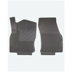 Коврики Автодрайвер для Volkswagen Tiguan Фольксваген Тигуан II 2016-н. в. передние, резиновые с бортом, соты Avtodriver