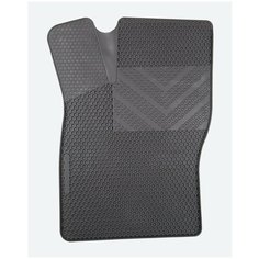 Коврик Автодрайвер для Daewoo Nexia Дэу Нексия 1995-н. в. водительский резиновый с бортом, соты Avtodriver