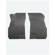 Коврики Автодрайвер для Hyundai Accent Хендай Акцент 2000-н. в. передние, резиновые с бортом, соты Avtodriver