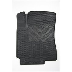 Коврик Автодрайвер для Hyundai Solaris Хендай Солярис 2010-2017 водительский резиновый с бортом Avtodriver