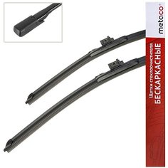 Щетки стеклоочистителя (дворники) бескаркасные для Mercedes-Benz GLA X156 (Мерседес-бенц ГЛА-Класс X156) 2015-2022 (600мм-475мм) комплект - 2шт. Metaco