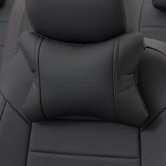 Подушки под шею из экокожи CLASSIC (комплект 2 шт) Черный Автопилот