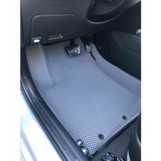 Коврики Ева с Бортами на Kia Rio IV, серый Нет бренда