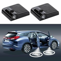 Подсветка с логотипом, беспроводная в двери для Toyota Sebar